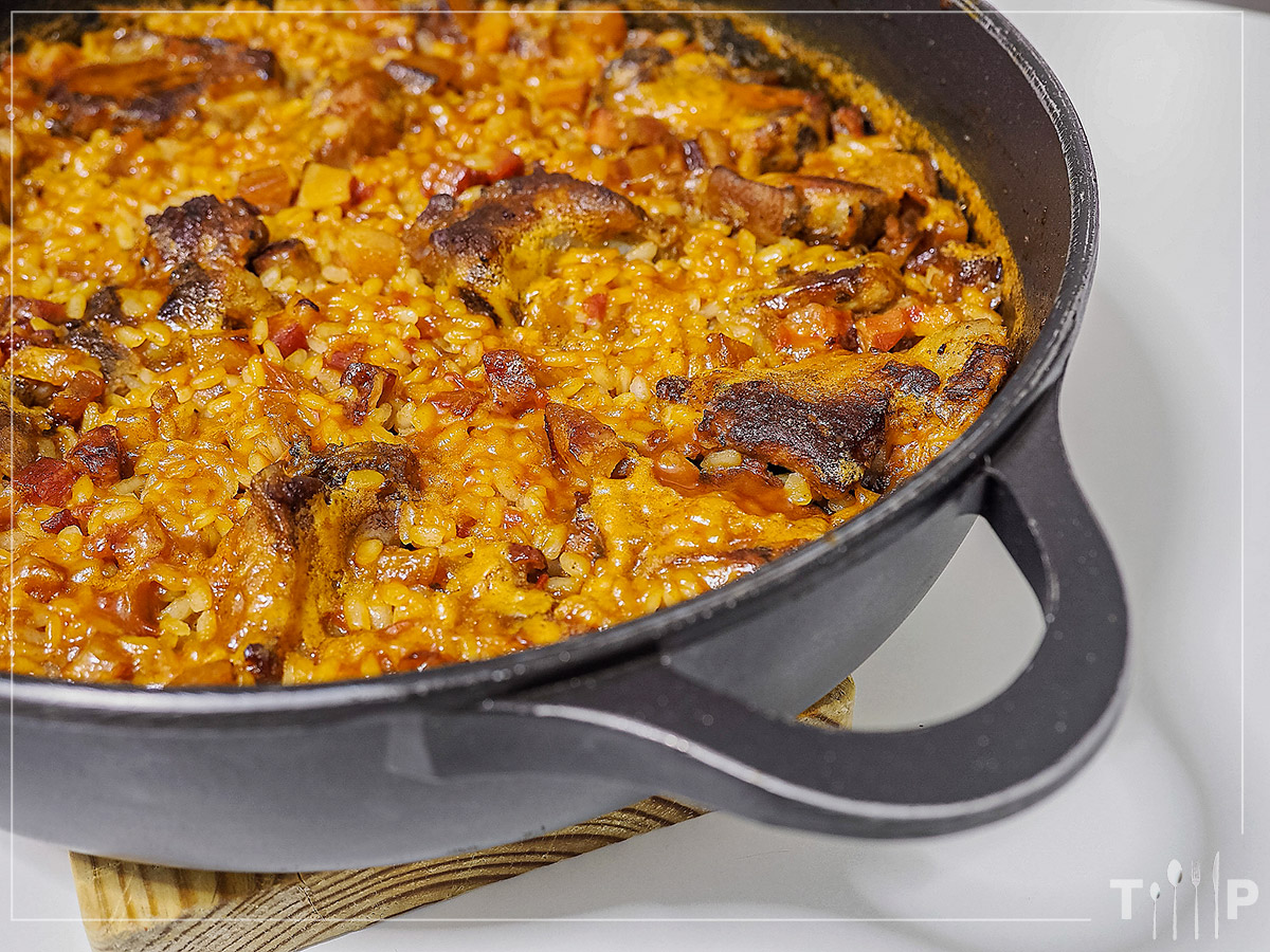 Receta de arroz con costillas con Brillante Sabroz Tragaldabas